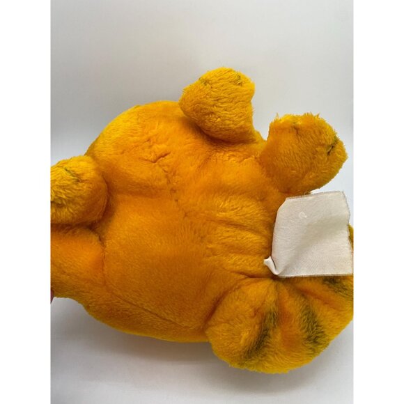 Rare 1981 Medium Sitting Garfield Plush: Vintage Cartoon Cat Collectible - Picture 7 of 9